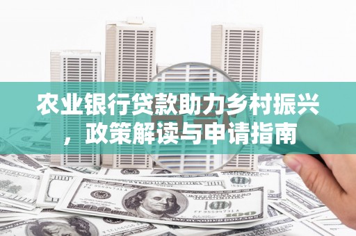 宁远农业银行贷款助力乡村振兴，政策解读与申请指南